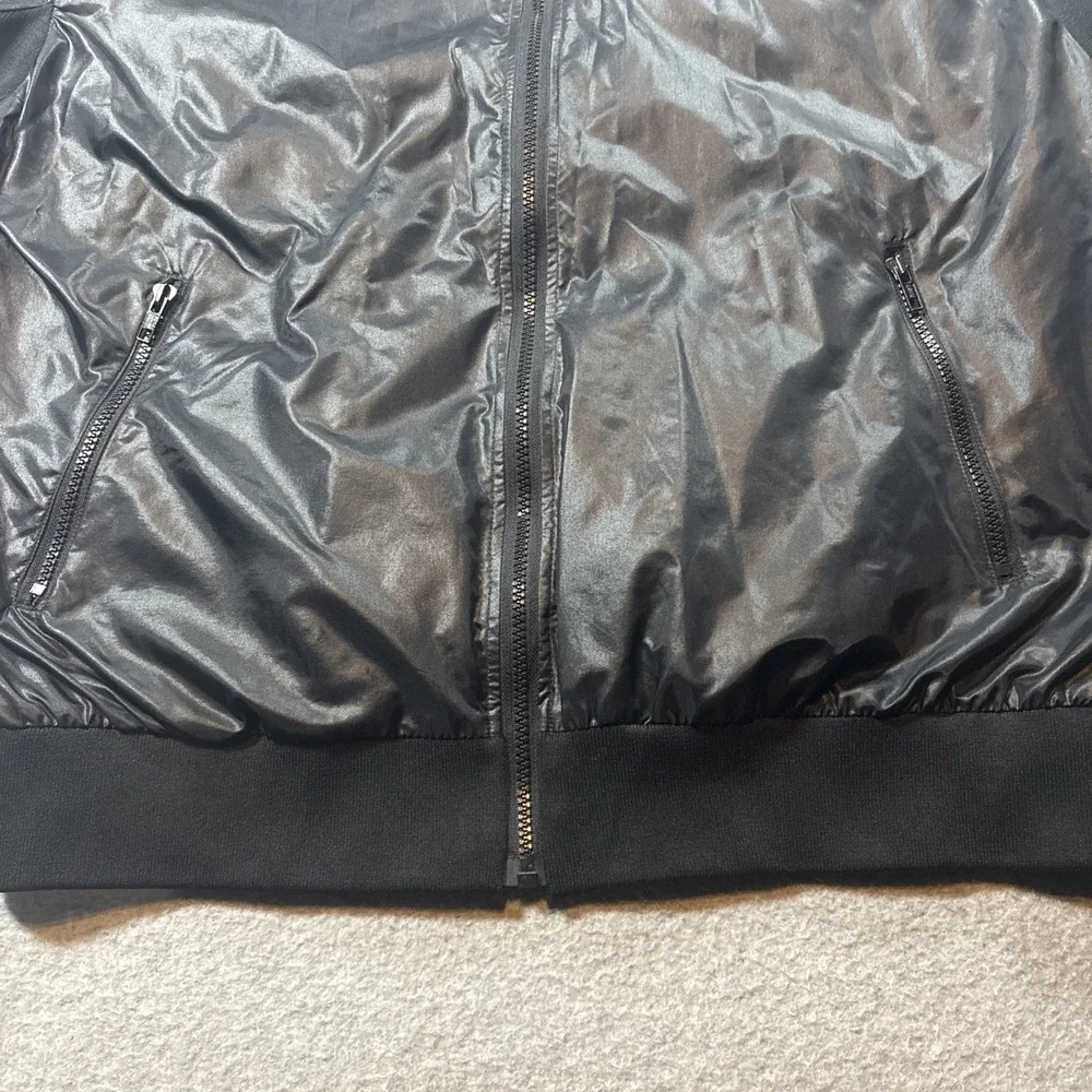 Turnburry Classics Golf 100% Nylon Black Zip Up Jacket Windbreaker Bomber Mens L